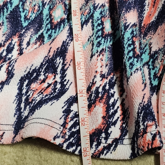 4/$20 Rue 21 | Geometric Print Fit & Flare Mini Dress with Zip Up Front size XS - Picture 6 of 6